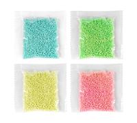 VOANZO Sabbia Luminosa 4 Sacchetti 10g Sacchetto di Sabbia Luminosa Riutilizzabile Sabbia per Acquario Fai da Te Pietra Luminosa Bottiglia dei Desideri Ghiaia Decorativa per la casa e la Decorazione