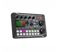 VOANZO Scheda Effetti sonori Scheda Audio Compatibile con Bluetooth con Effetti sonori Multipli Scheda Audio Live Interfaccia Mixer DJ per Streaming di Podcast e Giochi