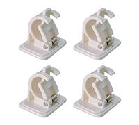 VOANZO Staffe per Asta per Tende da 4 Pezzi Staffa per Asta per Tende Adesiva Supporto per Asta per Doccia per Hotel Bagno di casa