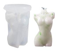 VOANZO Stampi in Silicone Stampo in Silicone per Corpo Umano Fai-da-Te Stampo per Torta al Cioccolato a Forma di Candela Femminile 3D