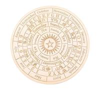 VOANZO Tavola del Pendolo in Legno Stella 25 cm Tabella divinazione con Collana di Cristallo con Bacchetta da rabdomante Divinazione Metafisica Bacheca messaggi Kit Stregoneria Accessorio Wiccan