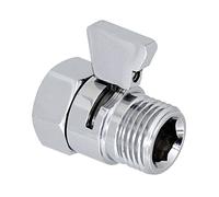 VOANZO Valvola regolatrice del Flusso d'Acqua, Attacco Standard G1/2 in Ottone per doccetta, Pressione dell'Acqua Regolabile, valvola di intercettazione