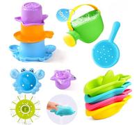 Voarge 10 pezzi giocattoli da bagno per bambini, giocattolo acquatico per la vasca da bagno per bambini a partire da 1 2 3 4 anni