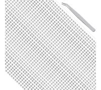 Voarge 1040 pezzi strass autoadesivi, pietre preziose rotonde da incollare con pinzette, per decorazioni fai da te per unghie, cellulari e abbigliamento (argento, 3 mm)