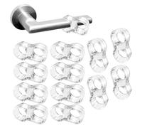 Voarge 12 paracolpi per porte, fermaporta flessibile in silicone, protegge pareti e mobili, facile da installare, invisibile e riutilizzabile, trasparente