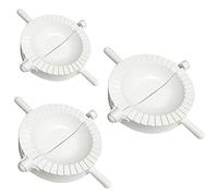 Voarge 3 Pezzi Stampo per Ravioli Dumpling, Dough Stampa Press Pasticceria Utensili Mold Attrezzo Accessorio per Cucina (Bianco)