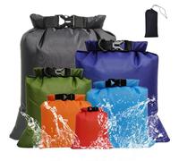 Voarge 6 pezzi borsa impermeabile leggera,Set di borse secche per Rafting, Canottaggio, Escursionismo, Campeggio,1.5/2.5/3/3.5/5/8L