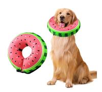 Voarge Gonfiabile, collare per cani, protezione contro le perdite per il recupero dopo interventi chirurgici o ferite, collare per la visione non bloccato/L (rosso, S)