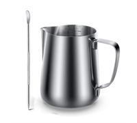 Voarge Milk Pitcher - Jarra de leche (350 ml), color plateado (argento)