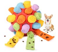 Voarge Palla da annusare per cani, Giocattolo da annusare, Addestramento slow food, Gioco per cuccioli resistente ai morsi, Giocattolo per l'intelligenza, Palla alimentare, Addestramento odori per can