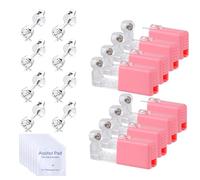 Voarge Pistola per Piercing per Orecchio, Kit di Pistole per Piercing Naso-Orecchio Monouso Sterili e Sicure, Pistola per Piercing con Studs con Kit per Piercing Aseptico con Orecchini, In acciaio