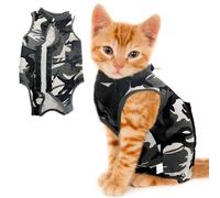 Voarge Recovery Suit Gatto Body Dopo Op Anti-lecking, Prevenire Leccare Dopo L'Operazione Indossare Weaning e Mantenimento Caldo Panno per Gatti Cani (M,Camuffamento)