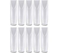 Voarge Set di 10 Bottiglie da Viaggio da 30 ml in Plastica, Bottiglie Riutilizzabili con Tappi a Scomparsa per Shampoo, Balsamo, Lozione, Articoli da Toilette