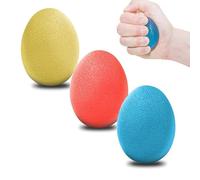 VOARGE Set di 3 pallini di presa a forma di uovo per alleviare la pressione, rafforzare la mano e le dita e alleviare i dolori articolari