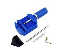 Voarge Set di attrezzi di riparazione per orologiai con perni a molla in acciaio, nero/patchwork, per orologi e strumenti di riparazione orologi, Blu
