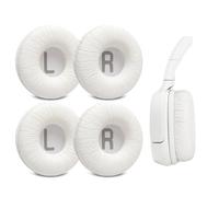 Voarmaks Confezione da 4 cuscinetti auricolari di ricambio compatibili con cuffie JBL Tune 510BT, 520BT, 450BT, 460BT, 500BT, JBL Junior 320 320BT, JR 300BT, 310BT, con pelle stropicciata, colore