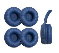Voarmaks Confezione da 4 cuscinetti auricolari di ricambio compatibili con cuffie JBL Tune 510BT, 520BT, 450BT, 460BT, 500BT, JBL Junior 320 320BT, JR 300BT, 310BT, con pelle stropicciata, blu