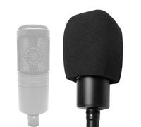 Voarmaks Copertura antivento in schiuma per microfono compatibile con Audio-Technica AT2020 AT2035 AT2040 AT2050 ATR2500 ATR2500X AT4040 AT4033A AT4050 BP40, 1 pezzo, filtro pop per microfono