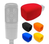 Voarmaks Copertura antivento in schiuma per microfono compatibile con Audio-Technica AT2020 AT2035 AT2040 AT2050 ATR2500 ATR2500X AT4040 AT4033A AT4050 BP40, 1 pezzo, filtro pop per microfono