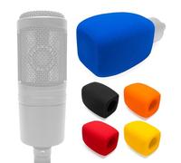 Voarmaks Copertura antivento in schiuma per microfono compatibile con Audio-Technica AT2020 AT2035 AT2040 AT2050 ATR2500 ATR2500X AT4040 AT4033A AT4050 BP40, 1 pezzo, filtro pop per microfono