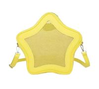 Vobomo Borsa a tracolla a forma di stella Ita Bag Display Borsa a tracolla in pelle PU Zaino Y2k Estetica Carina Borsa, Giallo
