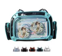 Vobomo Cat Ita Bag Pin Display Zaino per la Scuola Zaino Preppy per Ragazze Ita Crossbody con Inserto Borsa a Tracolla, Blu-nero., Medium, Kawaii