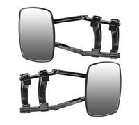 VOBOR 2 x Caravan Mirrors, Additional Rearview Mirror 190mm x 125mm, Universal Trailer Caravan Mirrors for Motorhome All Types of Vehicles