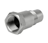 VOBOR Adattatore per sonda lambda M18 x 1,5, 1 pezzo di eliminatore lambda 45 mm O2 sensore di ossigeno Extender, impianto di scarico, eliminatore sonda lambda per auto, camion