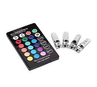 VOBOR Led Bulbs-4pcs Colorful T10 Smd 5050 Rgb Auto Auto Luci Lampadine a Led Con Telecomando e Quattro Diverse Modalità di Illuminazione