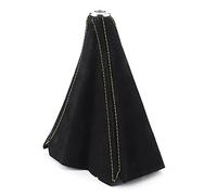 VOBOR Leva del cambio, copertura antipolvere, cuffia per bagagliaio, interni auto in pelle scamosciata, universale per la maggior parte dei veicoli (B (linea gialla))