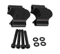 VOBOR Motorcycle Handlebar Riser, Motorcycle Handlebar Clamps Riser 7/8 '' 22 millimetri, Alluminio Handbar Riser Moto Handbar Lecter Morsetto Compatibile con KAWASAKI Vittoria (Colore : Black)