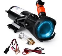 VOBOR Pompa per Acque Reflue, Pompa Sommersa per Pozzo 12 V 45 Lpm 12 Gpm, Pompa Sommersa Acque Sporche per Barca Marina Camper Toilette Agricola