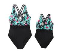 Vobozeany Costumi Interi per Famiglie Mamma e Figlia Estate Costumi da Bagno Interi Mamma e Me Mare Sexy Elegante Bikini Spiaggia Costume da Bagno Monokini Push-up Vintage