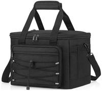 VOBUKE Borsa Termica Porta Pranzo 15L Portatile Borsa Frigo Grande Borsa Porta Impermeabile Borse Frigo Pranzo Ufficio con Tracolla Regolabile Termica Pieghevole Ufficio Ufficio Picnic