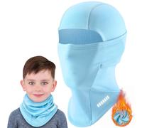 VOBUKE Passamontagna Invernale Bambini 7-13Anni, Multifunzione Antivento Caldo Maschera da Sci per Ragazzi Ragazze Antivento Balaclava Traspirante Berretti Cappello con Scaldacollo per Sport Aperta