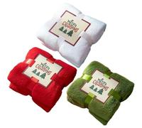 Vobumix 3 Pezzi di Asciugamani Natalizi in Cotone, Graziosi Asciugamani Bagno alla Moda per Feste di Natale, Decorazioni per Casa E Cucina