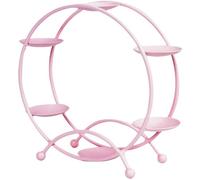 Vobumix Alzata per Cupcake con Ruota Panoramica, Porta Cupcake per Tea Party, Carrello per Caramelle, Vassoio Portata per Dessert, per Feste a Tema, Feste Fai Te