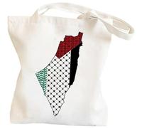 Vobumix Borsa in Tela Stampata Palestina Gratuita Borse per Spesa Riutilizzabili Borsa per Spesa Borsa a Mano retrò Peace Bird Palestina per