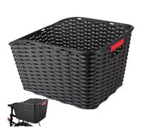 Vobumix Cestino Posteriore per Bici Cestino Portapacchi per Bici in di Plastica Portatile con Cestino con Striscia Riflettente per Bici Montagna/Strada/Pieghevoli