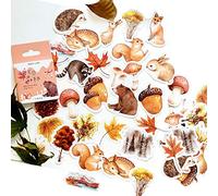 Vobumix Kawaii Autumn Forest Sticker Pz Animali della Foresta Adesivi Graffiti Decalcomanie Album Fai Te Diario Scrapbooking Etichetta Adesiva Stile Casuale