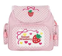 Vobumix Mini Zaino Fragola Zaino in Stile Giapponese Kawaii Zaino in Pizzo Fragola Ricamato Borsa Scuola Casual per Ragazza