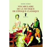 Vocabulaire de la musique de l'époque classique
