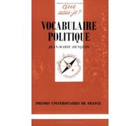 Vocabulaire politique by Jean-Marie Denquin (1998-11-01)
