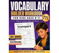 Vocabulary Builder Workbook for Kids - 3rd, 4th & 5th Grade: Unlock 200 Words From 40 Greek & Latin Word Roots - Figure Them Out, Don't Memorize, Built-In Review, 10-Minute Daily Practice & Answer Key
