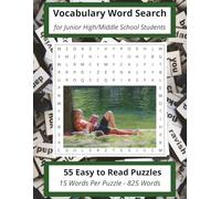 Vocabulary Word Search for Middle School/Junior High Students: Large print vocabulary word search, perfect for educational practice, spelling words for teachers, keeping your mind active and alert.
