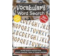 Vocabulary Word Search Puzzle Book: Word searches with easy-to-read print about Vocabulary, your ABC's, Interesting Words, and More. 6x9 inches, 110 ... Gift for Vacations, Holidays and Free Times.