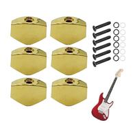 vocale per chitarra, 6 pezzi di ricambio per manopole quadrate - Parti per chitarre acustiche con accordatore di bloccaggio - per riparare la manutenzione dei giocatori, musicisti, studio