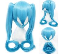 VOCALOID Hatsune Miku Sakura Neve Senbon Zakura Donna Parrucca lunga Coda parrucca Costume Cosplay Resistente al calore Parrucche sintetiche per capelli 12