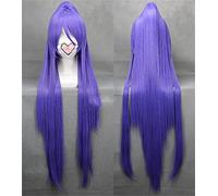 Vocaloid Kamui Gakupo Parrucca Costume Cosplay Viola Lungo Rettilineo Resistente Al Calore Capelli Sintetici Parrucche Peruca Anime Con Coda Di Cavallo Kuzz049A