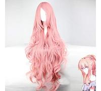 Vocaloid Megurine Luka parrucca lunga costume cosplay donne resistenti al calore parrucche sintetiche dei capelli + cappuccio parrucca ricci